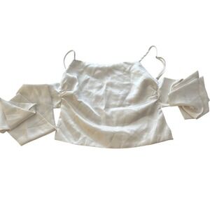 Zara Off-Shoulder White Blouse